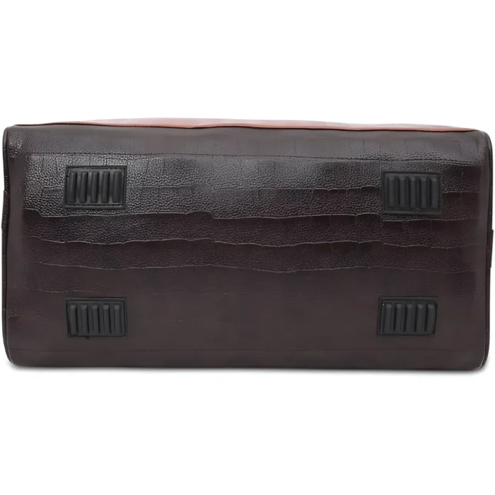 Brown Pu leather Duffel Bag for corporate gifting promotions and events.