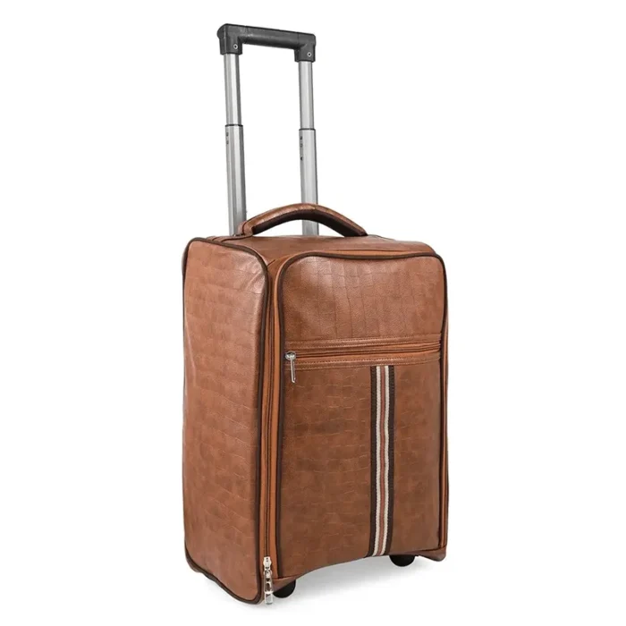 Pu leather trolley bag for bulk corporate gifting in events and promotions.