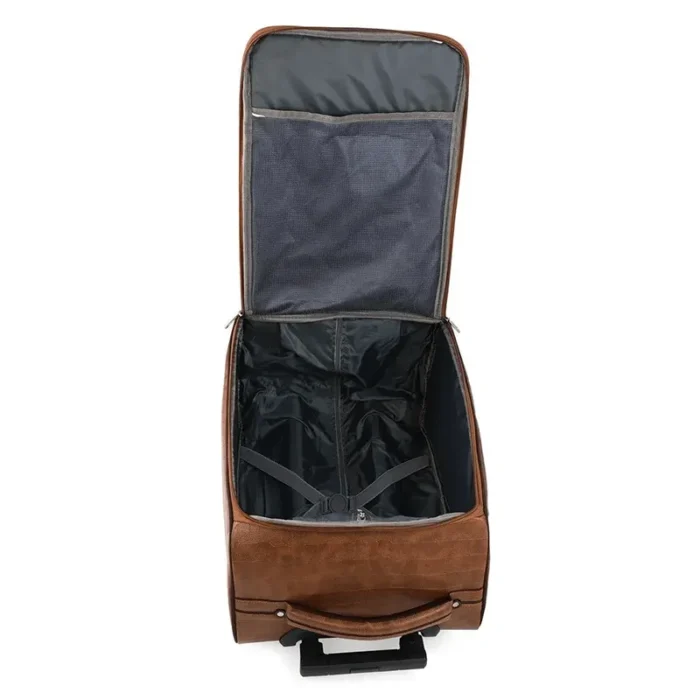 Pu leather trolley bag for bulk corporate gifting in events and promotions.