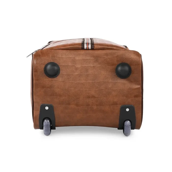 Pu leather trolley bag for bulk corporate gifting in events and promotions.