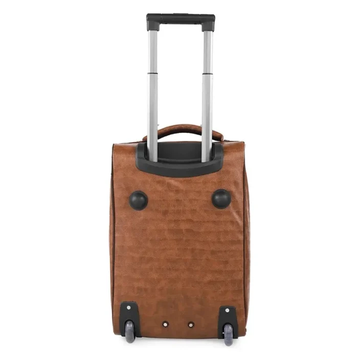 Pu leather trolley bag for bulk corporate gifting in events and promotions.