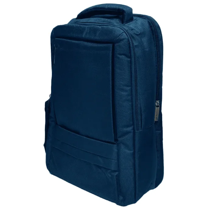 Navy Blue Laptop Business Backpack for bulk corporate gifting and events.