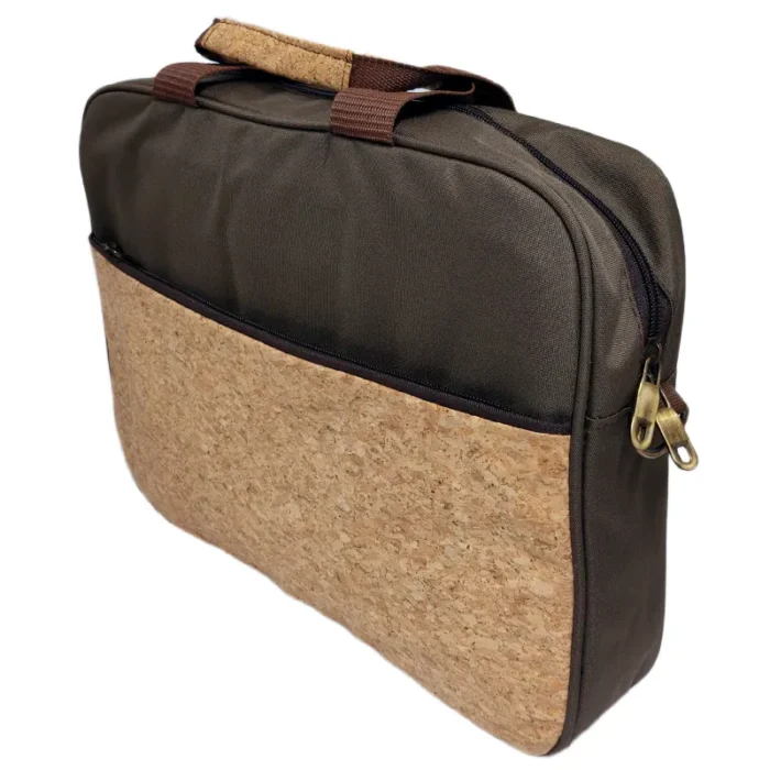 Ecofriendly cork laptop messenger bag for gifting in events and promotions.