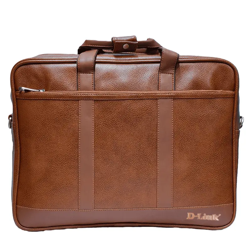 Custom corporate laptop bag manufactured for D-Link by Galaxy Bags in bulk